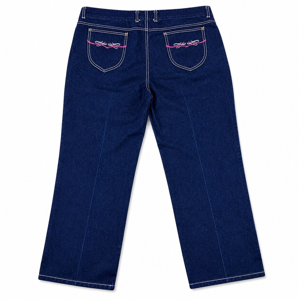 Golden Wings Jeans Size 40 Straight Leg High Waist Dark Wash Inseam 30"
